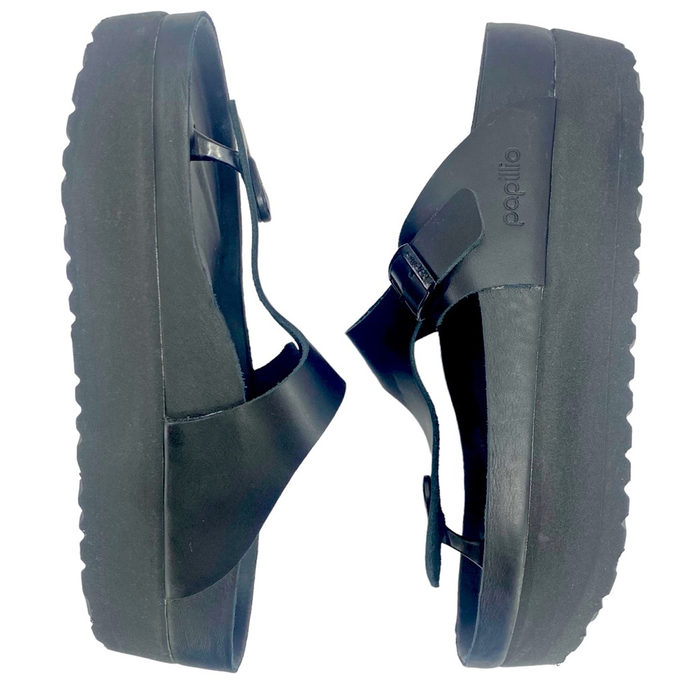 Birkenstock Black Women's Platform Toe-Post Sandals - Picture 5 of 16